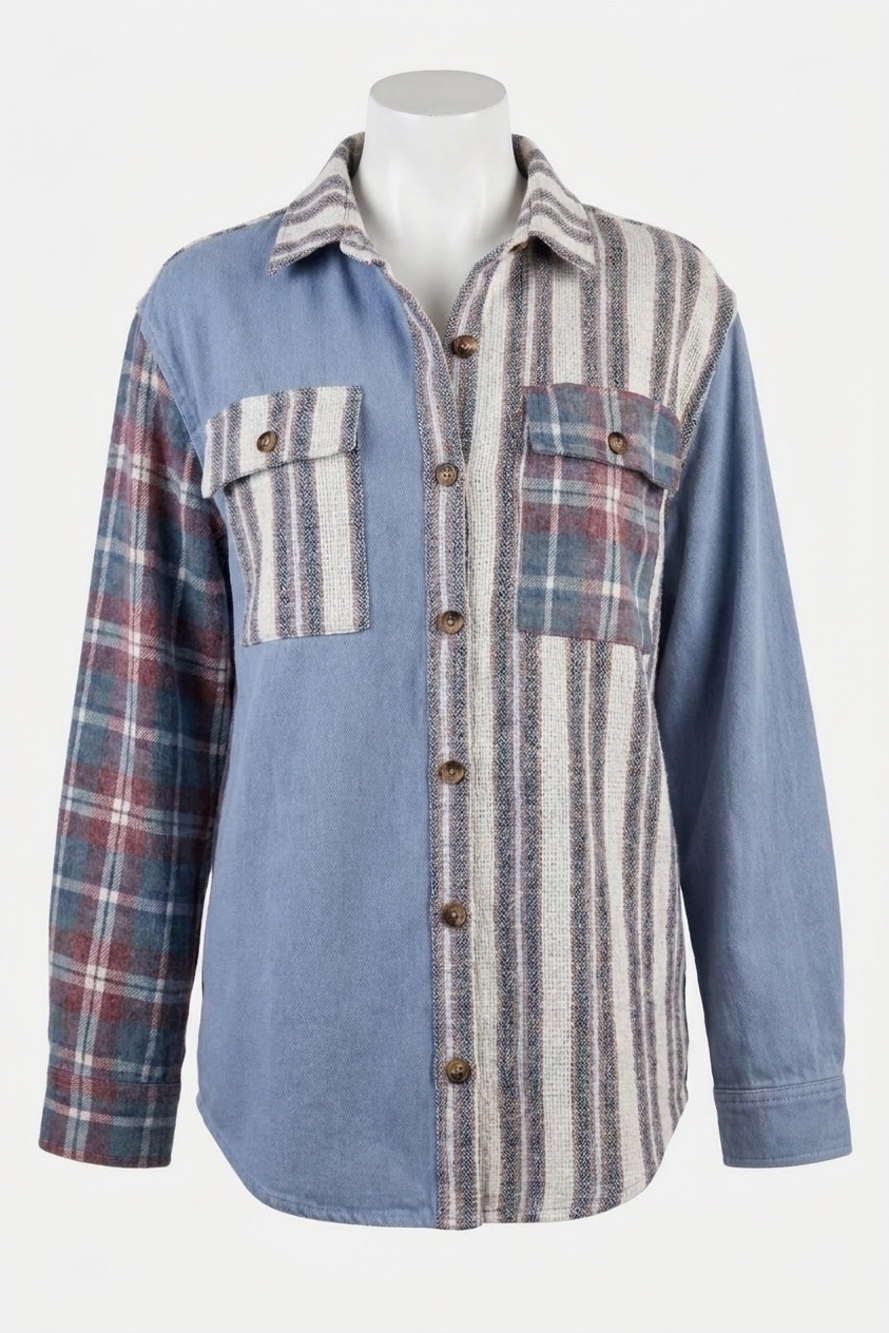 NEW EASEL button down shirt in multi